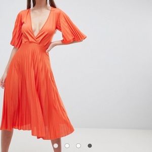 Asos pleated kimono dress